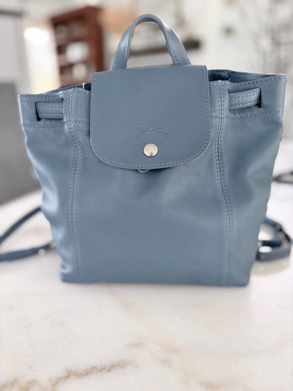 Longchamp - Le Pliage Cuir Leather Backpack, Small